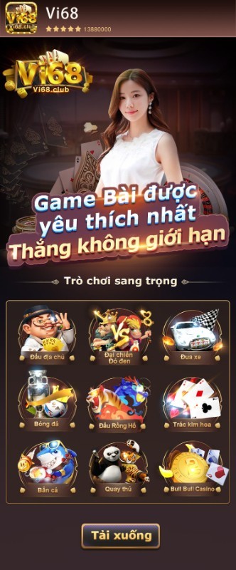 xòng bạc online vi68 với kho game đa dạng( Ảnh: internet)