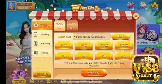 Giao diện chính nổi bật của game quốc tế