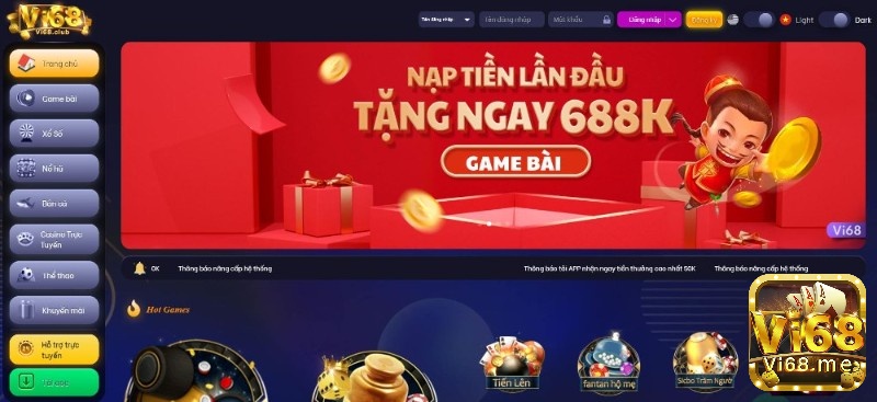 Giải trí chất lượng cùng game cờ đổi thưởng kênh vi68