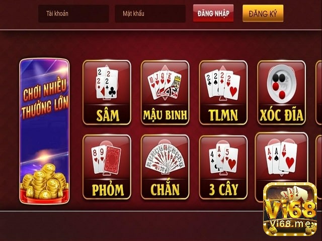 Các loại hình trò chơi trong game đổi thưởng