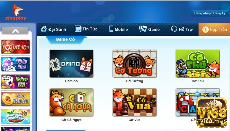 Giao diện ZingPlay 