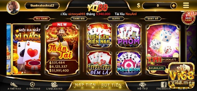 Yo88 - đối thủ cạnh tranh trực tiếp của Top88