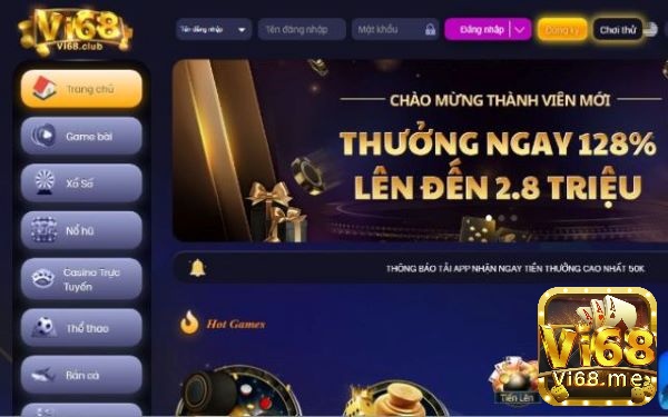 VI68 có nhiều game slot phong phú nhất hiện nay