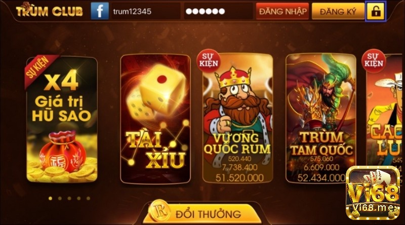 Kho game nổi tiếng siêu hot có tại Trum Club vin