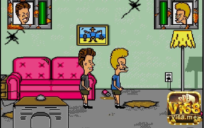 Game Beavis and Butthead đưa người chơi vào các tình huống oái ăm hài hước