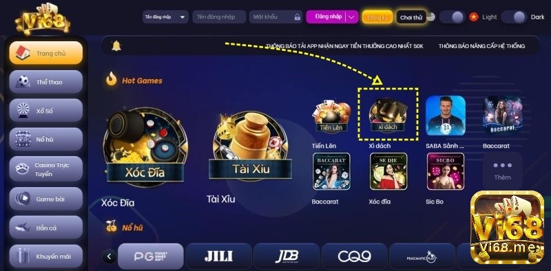 Vi68 – địa chỉ chơi Blackjack Jack Double uy tín