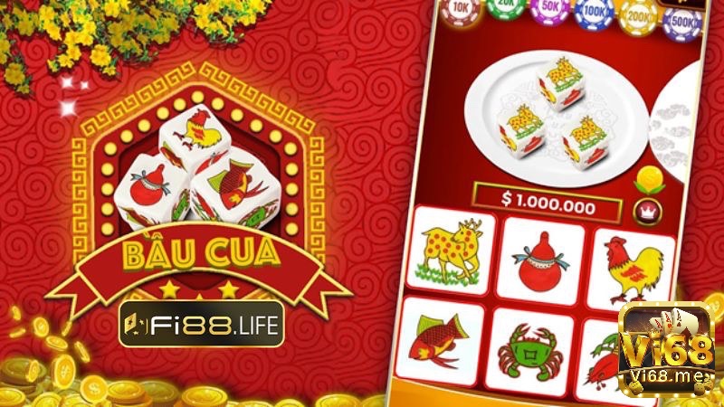 Cùng Vi68 tìm hiểu chi tiết về game bầu cua online nhé