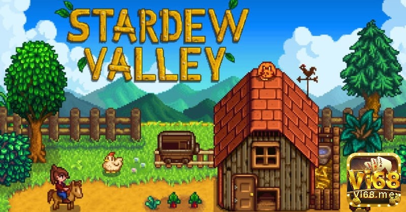 Stardew Valley: Game mô phỏng nông trại thư giãn nơi người chơi có thể trồng trọt, nuôi động vật và xây dựng mối quan hệ trong làng.