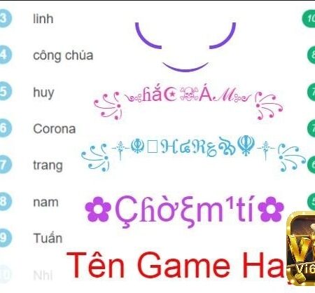 Tên game nữ hay, tên game độc đáo, tự do thể hiện cá tính